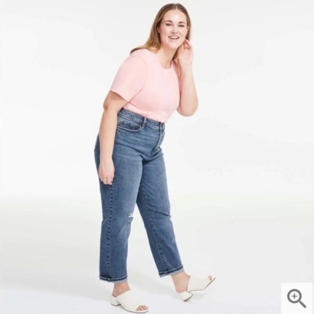 New Joe Fresh | Blue Highrise Straight Jeans